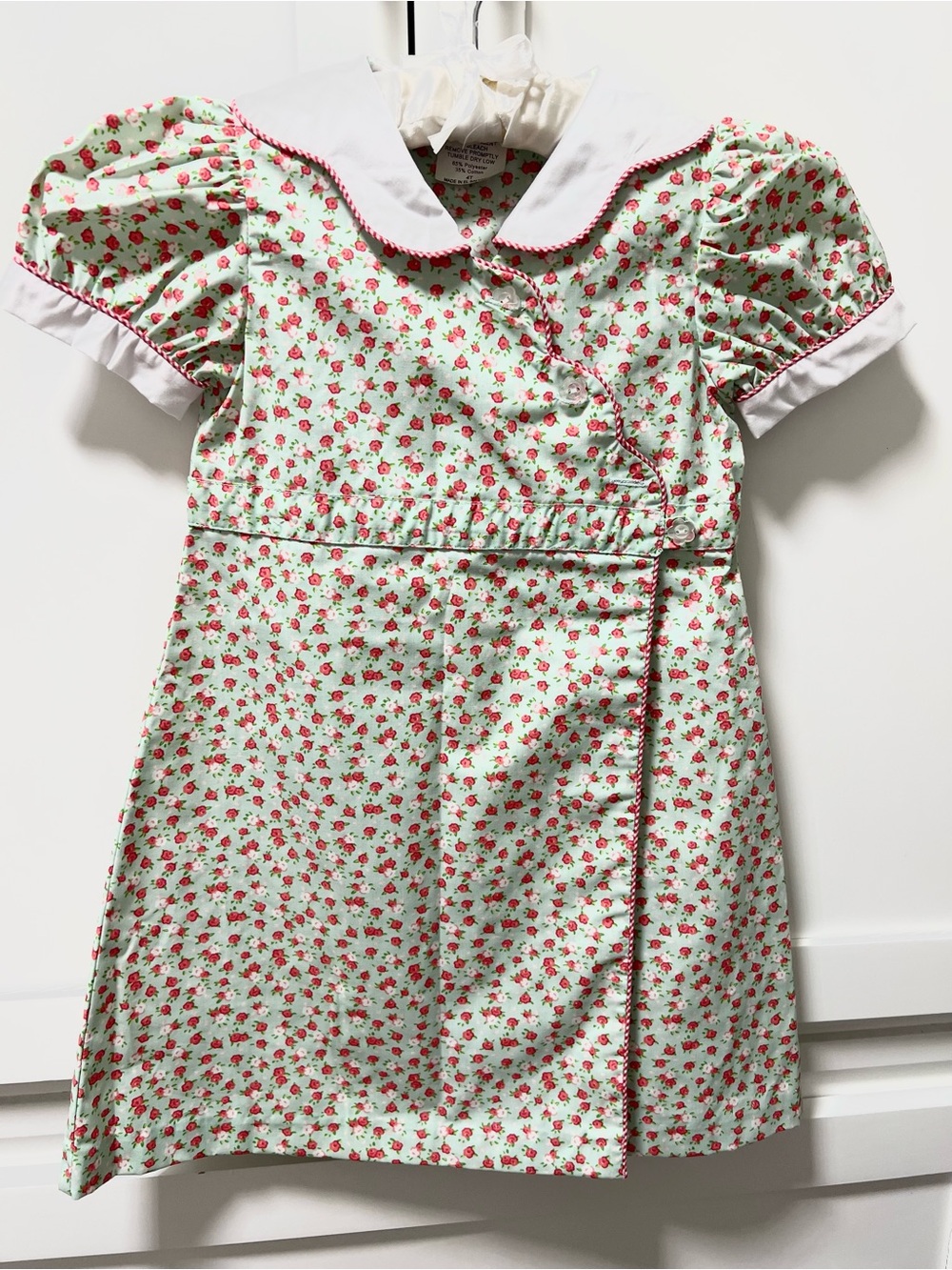 Shrimp and Grits’s  Floral Girls' Dress with White Peter Pan Collar